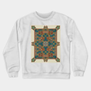 Lindisfarne Gospels Page Crewneck Sweatshirt